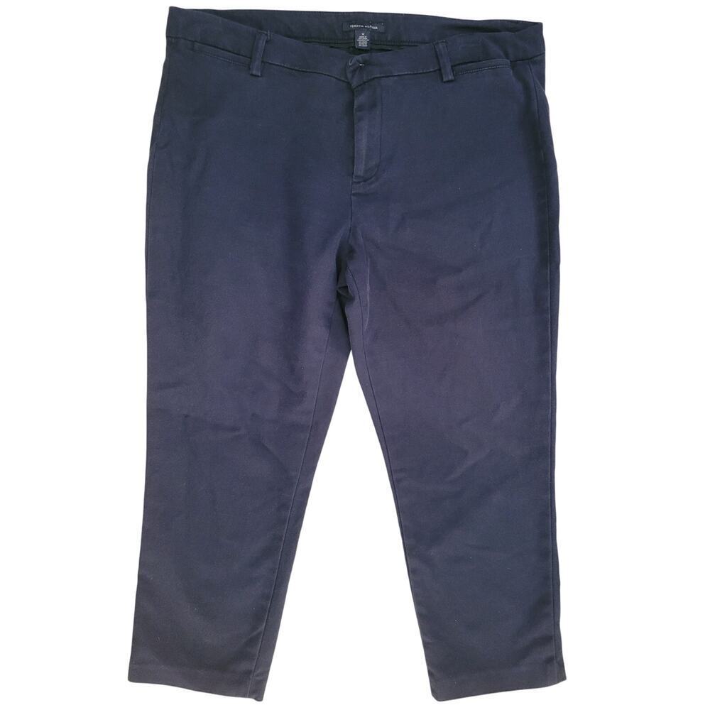 Tommy Hilfiger Navy Capri Pants 4 Pockets Sz 14 - Picture 2 of 4